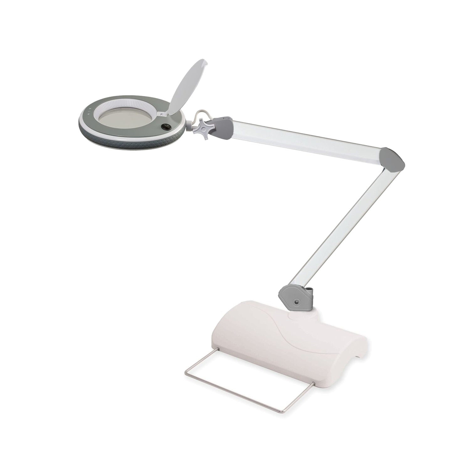 Lumeno LED Lampada d'ingrandimento serie 8213/8215 con luminosità regolabile, grigio