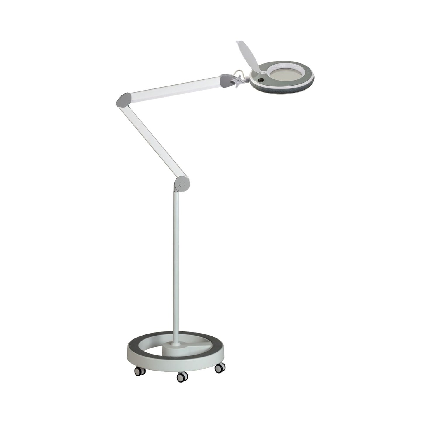Lumeno LED Lampada d'ingrandimento serie 8213/8215 con luminosità regolabile, grigio